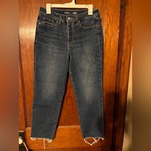 Old Navy OG Straight High-Rise Ankle Women's Jeans with Raw Edge Hem